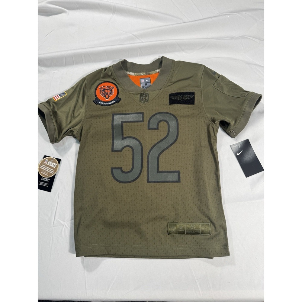 Nike Salute To Service Chicago Bears Jersey Youth Small NWT Khalil Mack 52 NFL